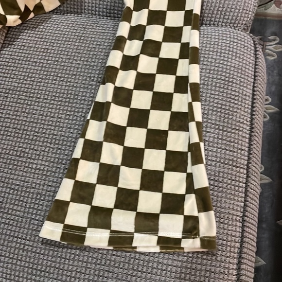 Topshop velour checkered pants ( sz 2) - Picture 7 of 7